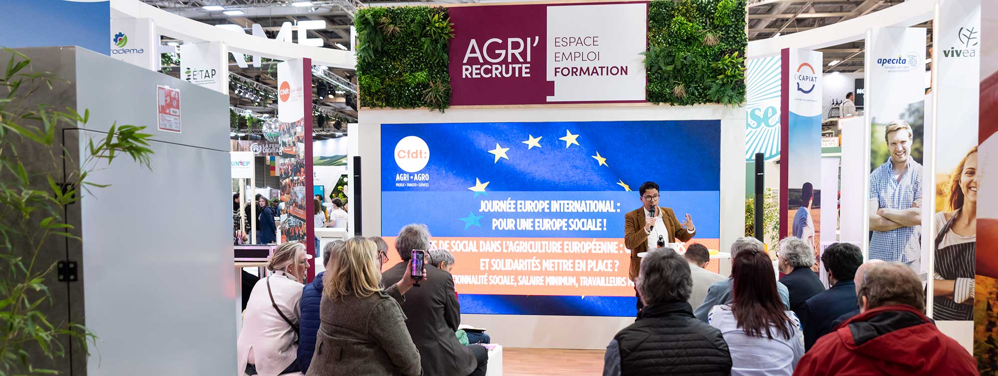 Conférence dans l'espace Agri'Recrute