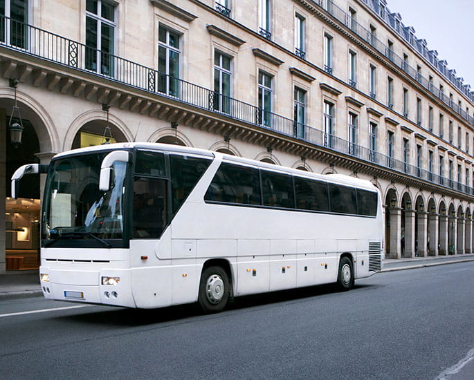 Coach in a Paris street